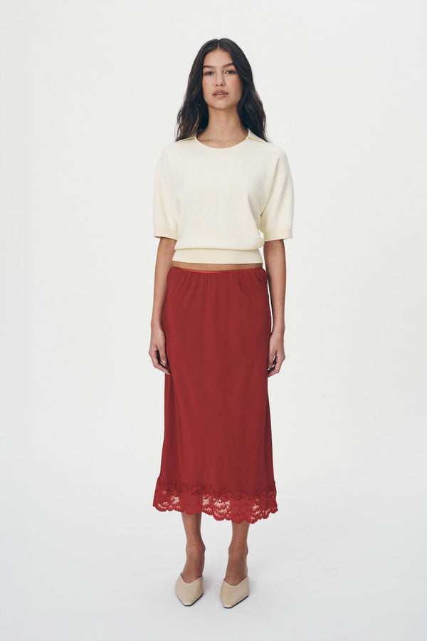 Marina Silk Midi Skirt