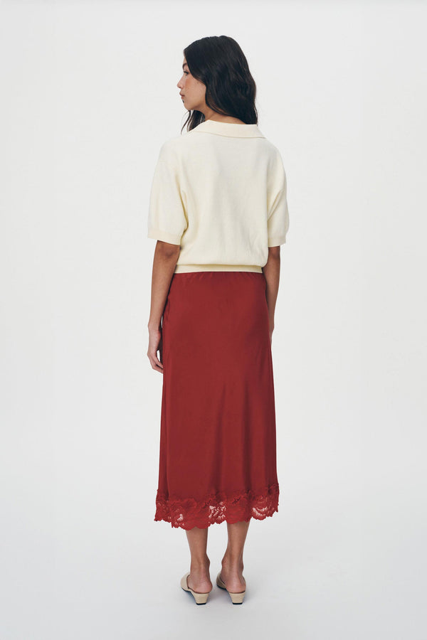 Marina Silk Midi Skirt