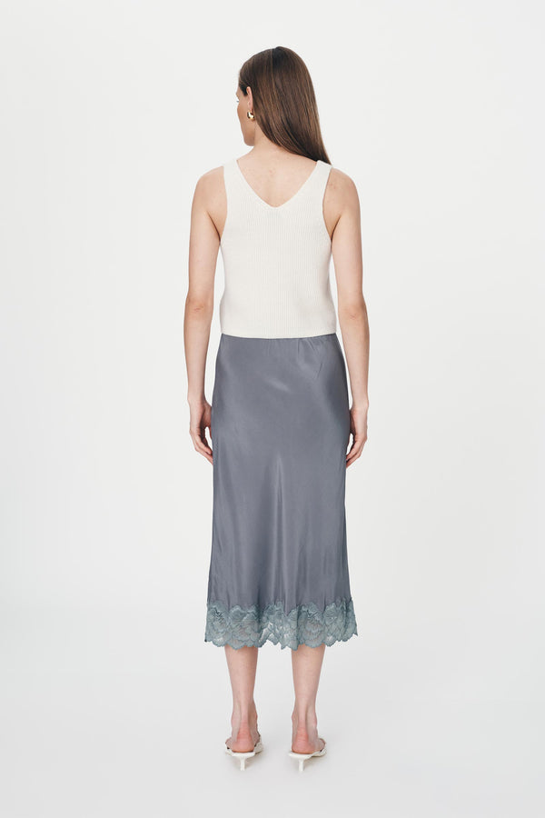 Marina Silk Midi Skirt