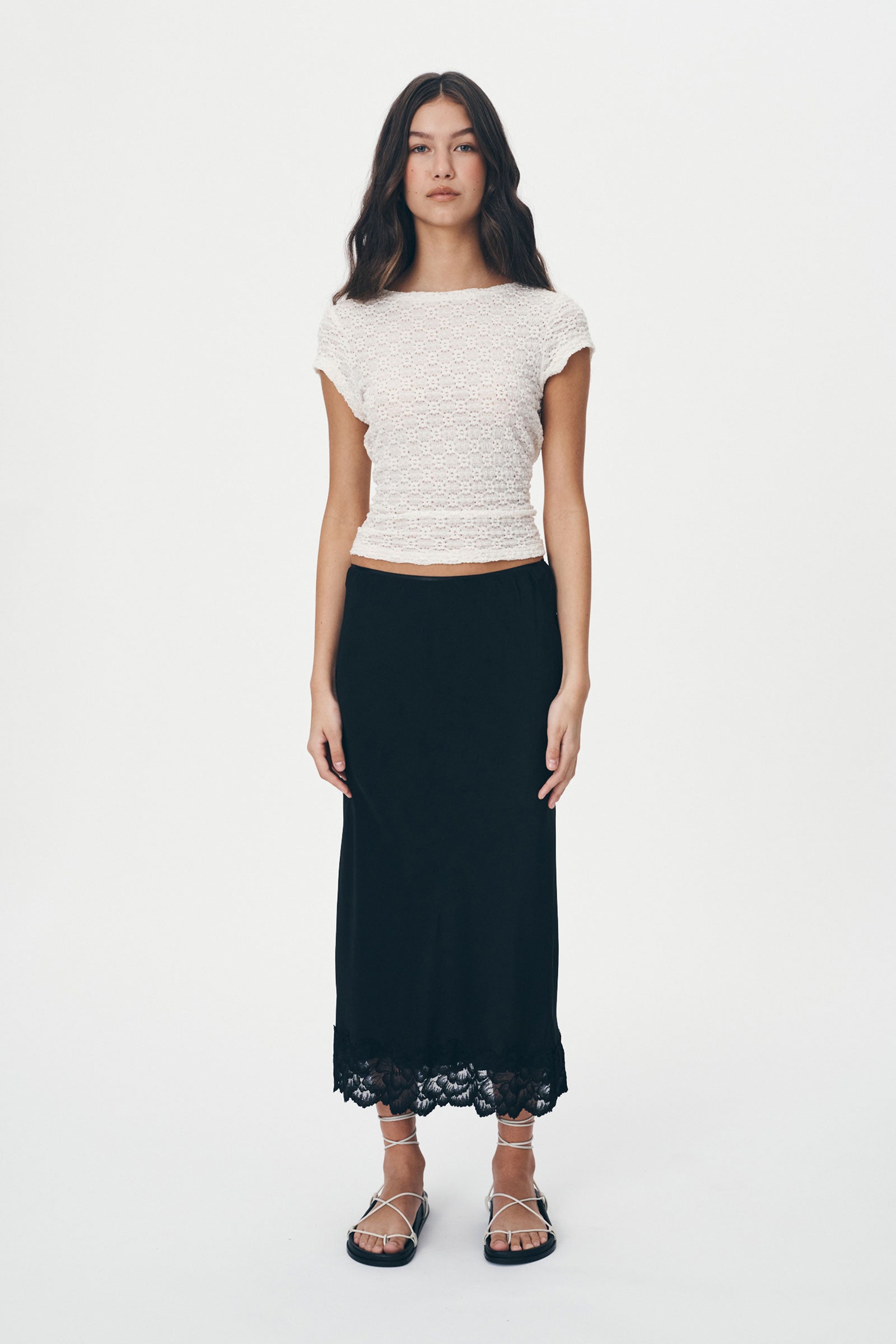 Marina Silk Midi Skirt