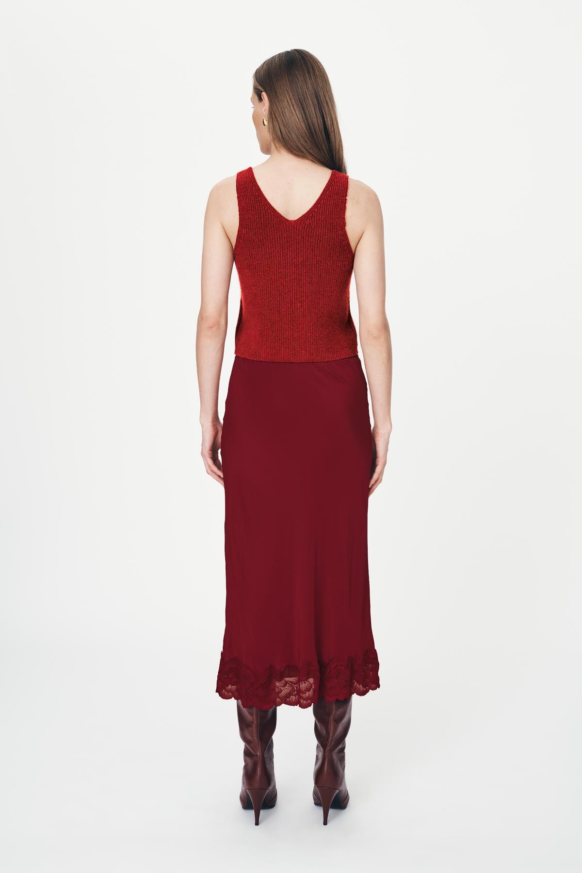 Marina Silk Midi Skirt
