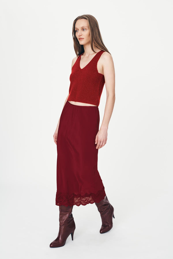 Marina Silk Midi Skirt