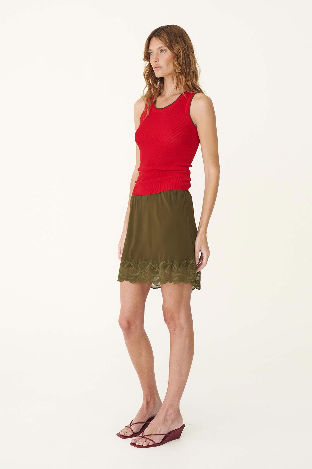 Marina Silk Mini Skirt