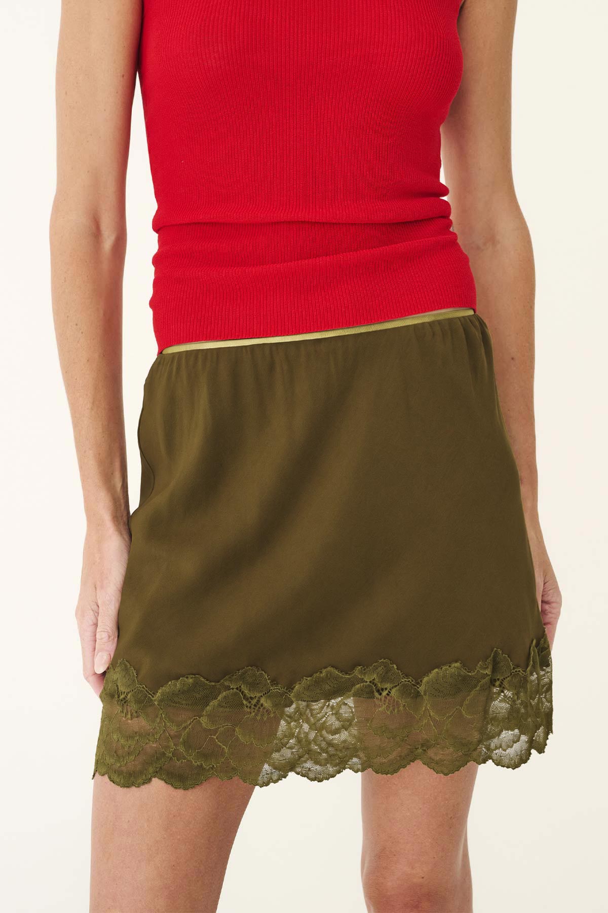 Marina Silk Mini Skirt