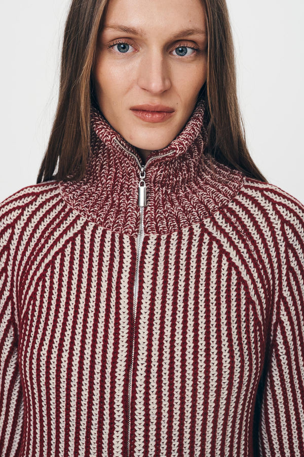 Markus Zip Knit Cardigan