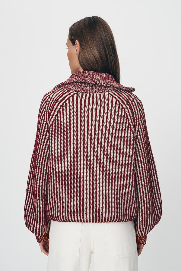 Markus Zip Knit Cardigan