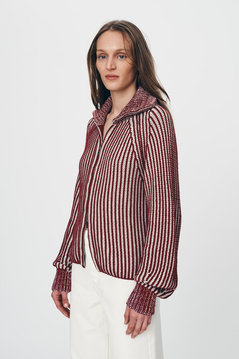 Markus Zip Knit Cardigan