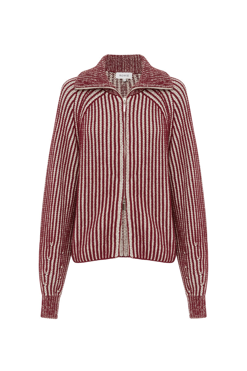 Markus Zip Knit Cardigan