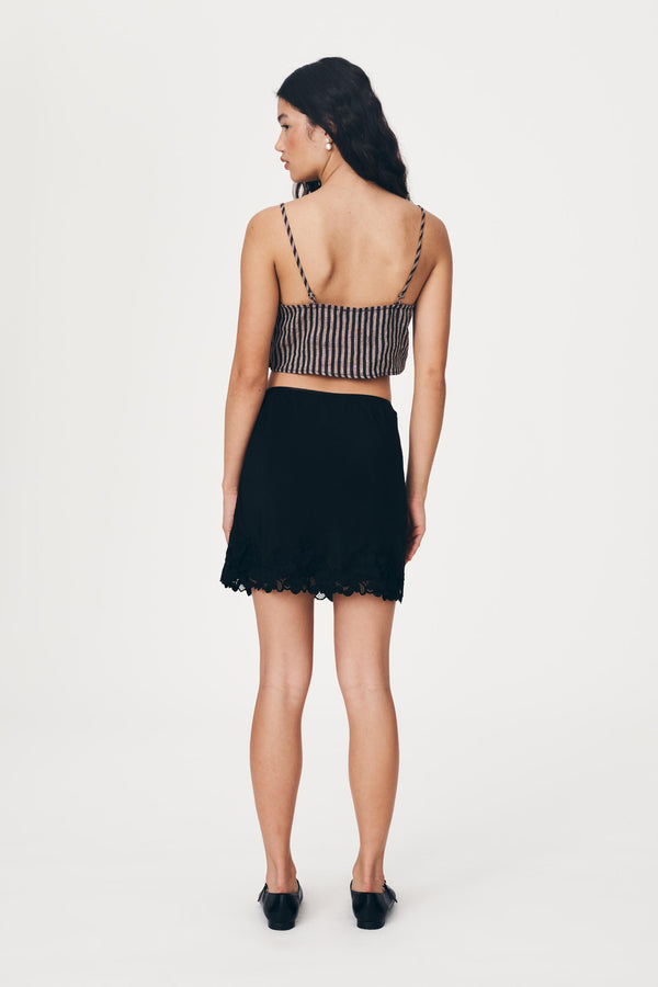 Mina Silk Mini Skirt