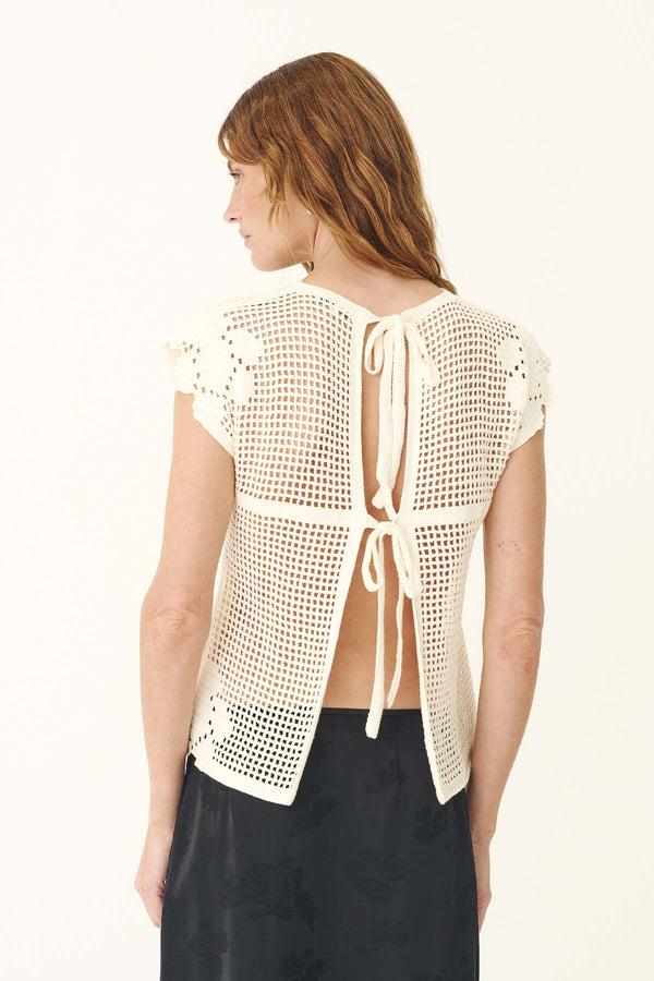 Pollyanna Floral Crochet Top