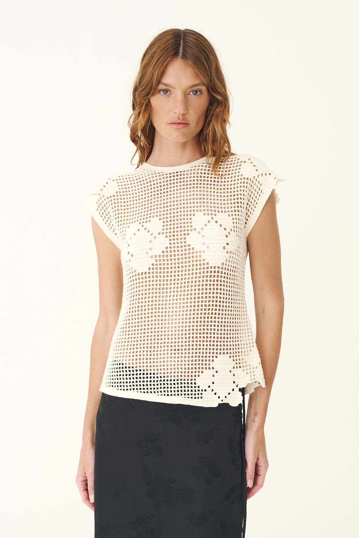 Pollyanna Floral Crochet Top