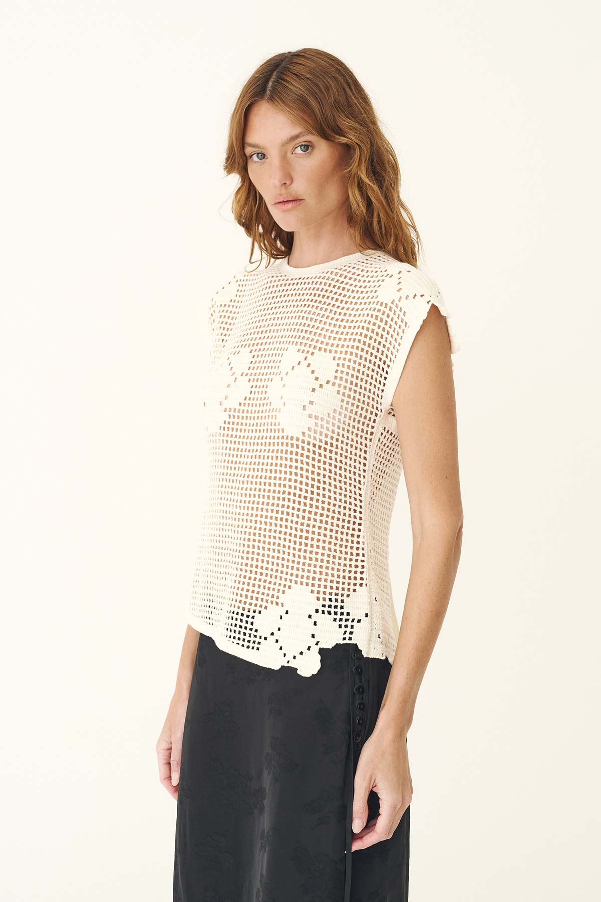 Pollyanna Floral Crochet Top