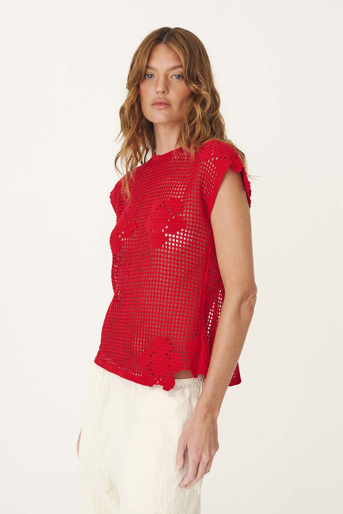 Pollyanna Floral Crochet Top