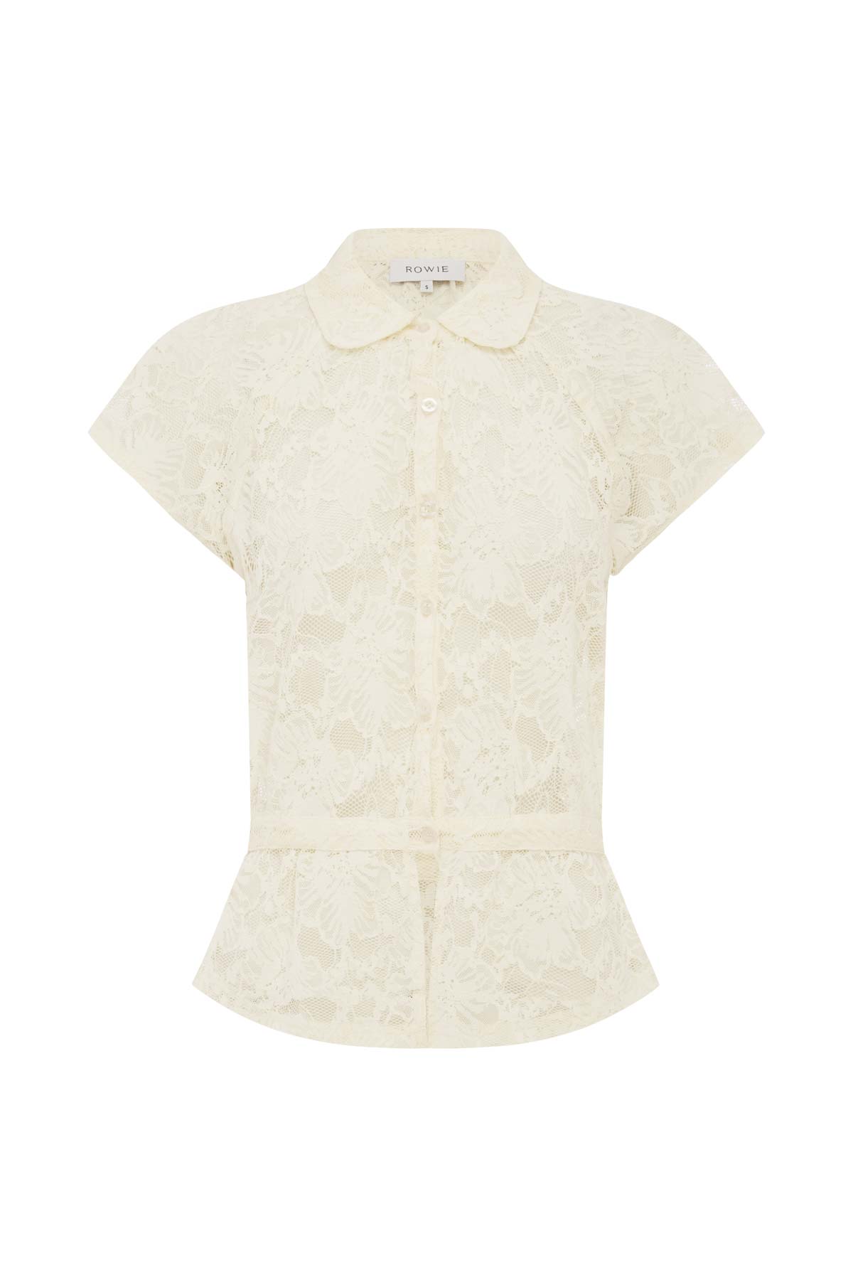 Allie Lace Peplum Blouse