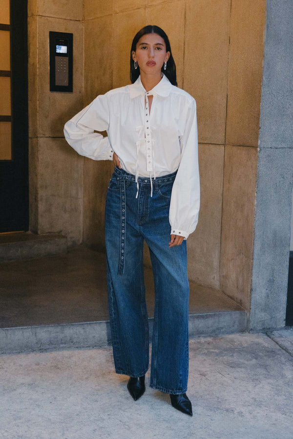 Luma Organic Eyelet Blouse