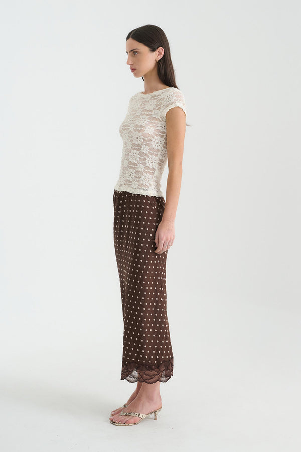 Marina Silk Midi Skirt