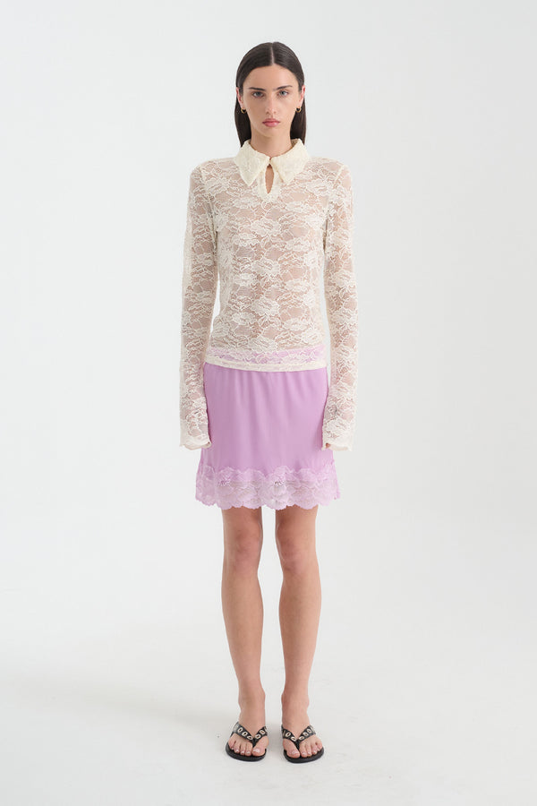 Marina Silk Mini Skirt