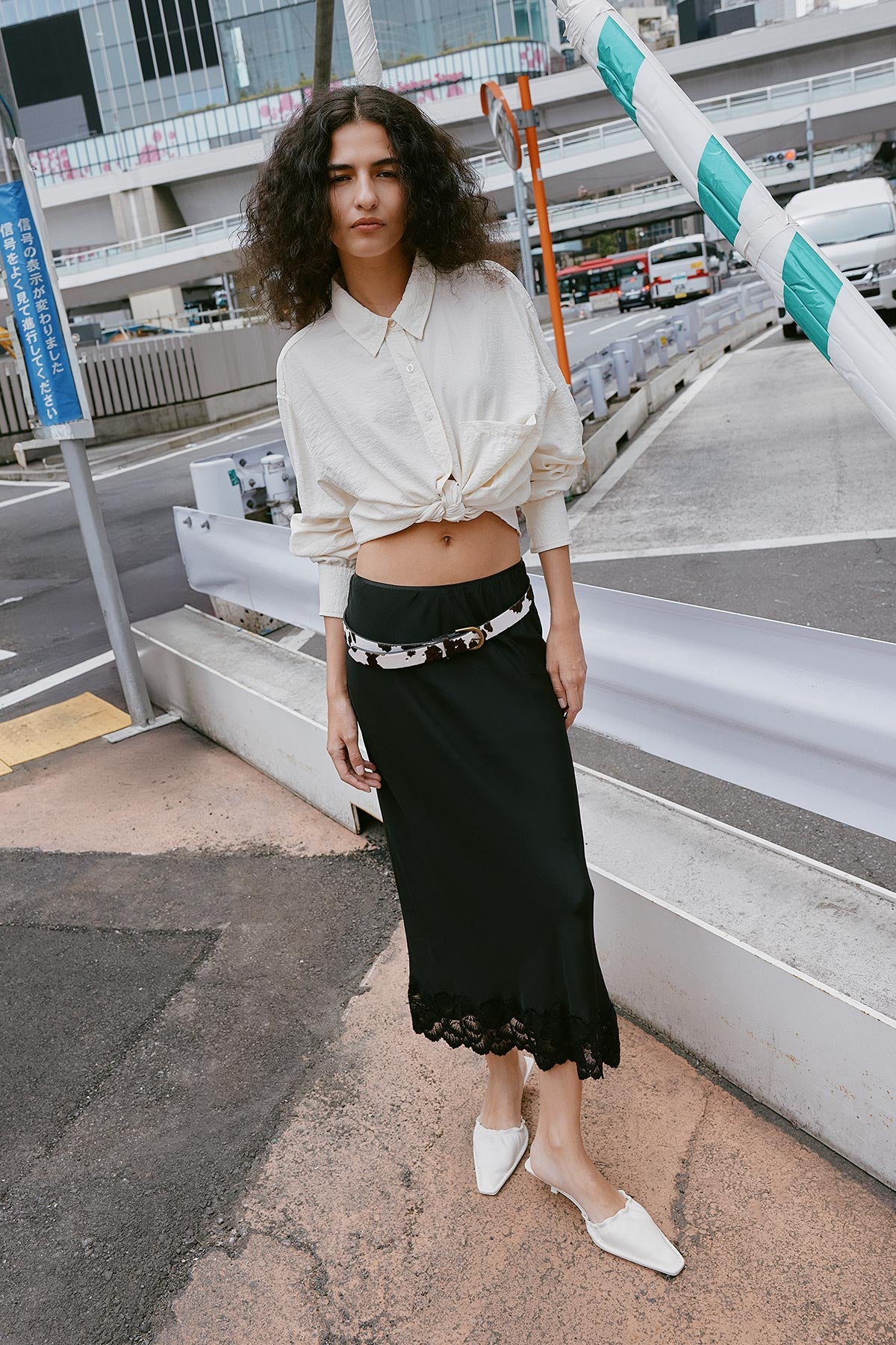 Marina Silk Midi Skirt