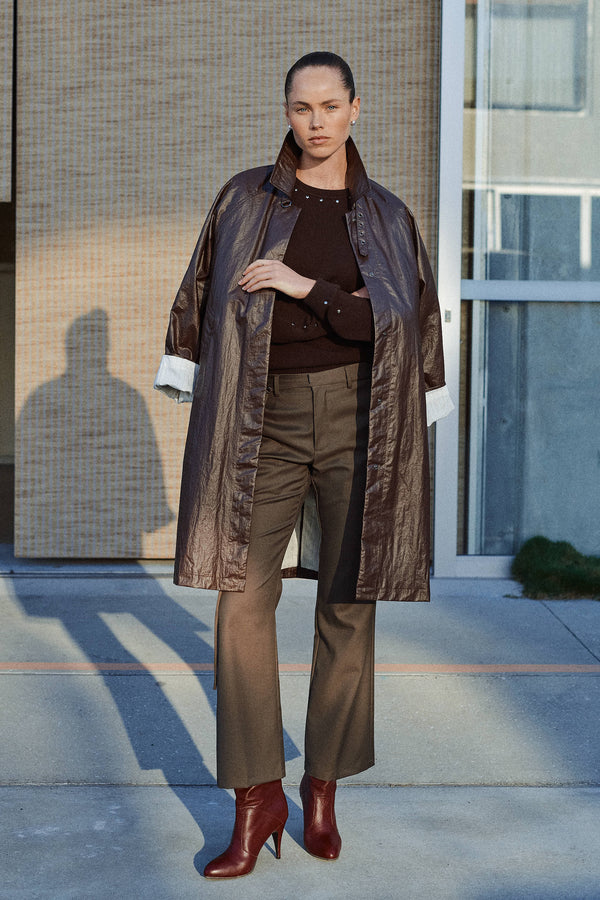 Marlow Coated Trench Coat