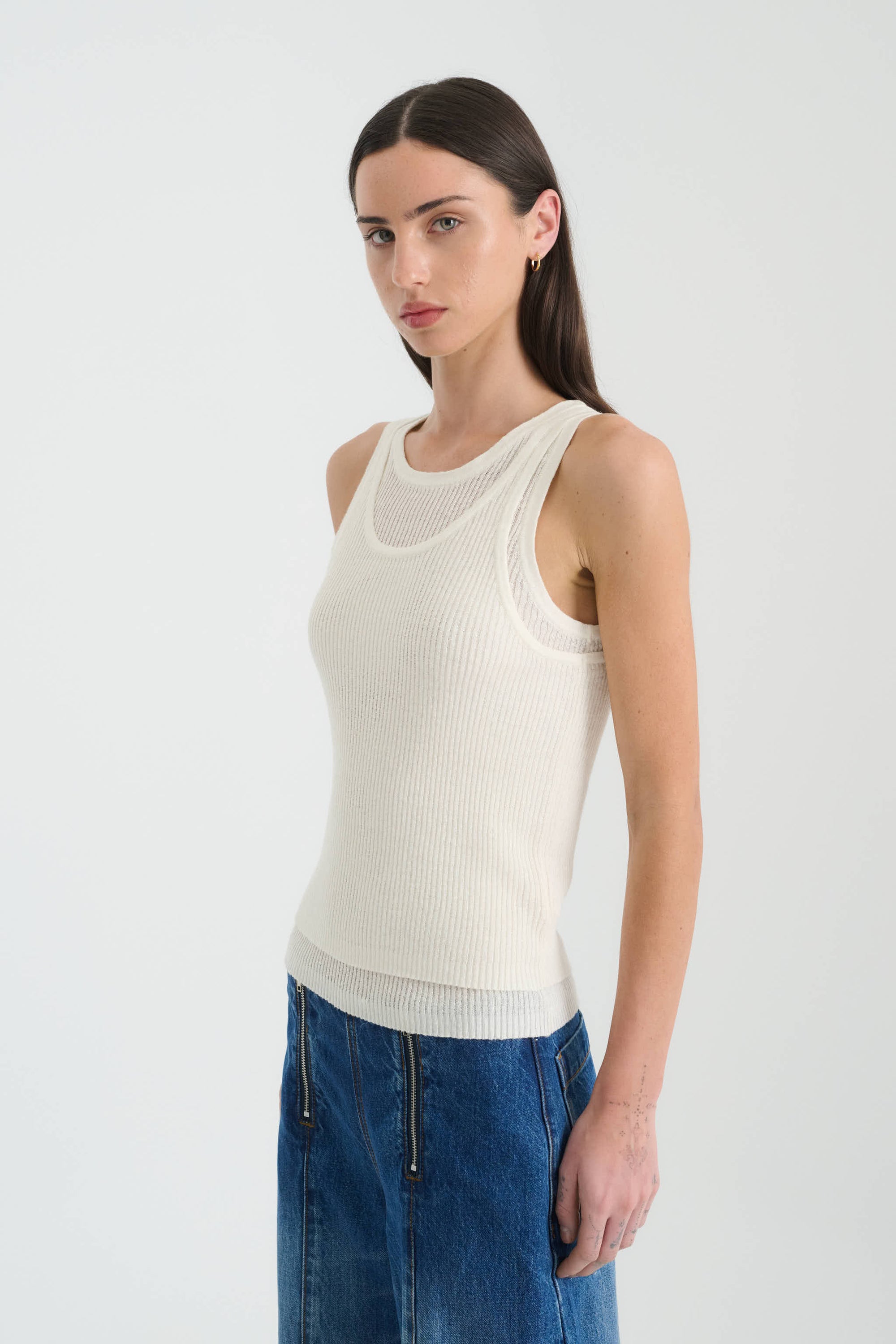 Jani Double-Layer Knit Tank