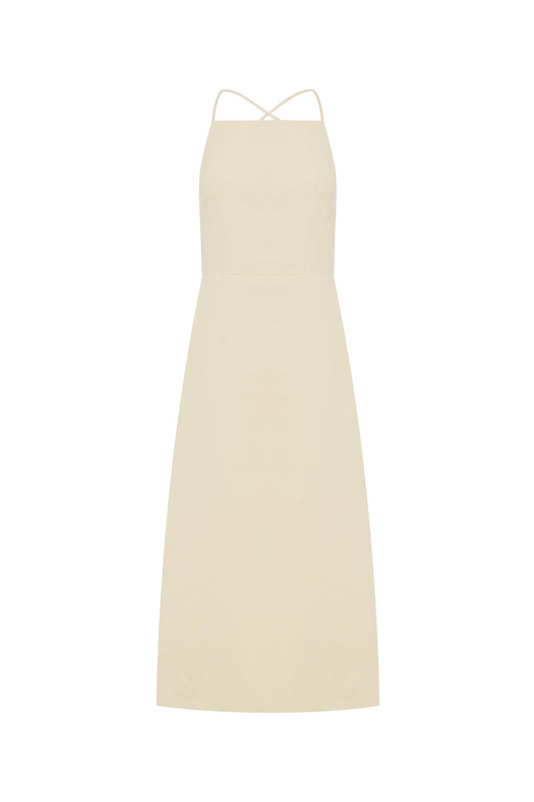 Lucia Linen Midi Dress