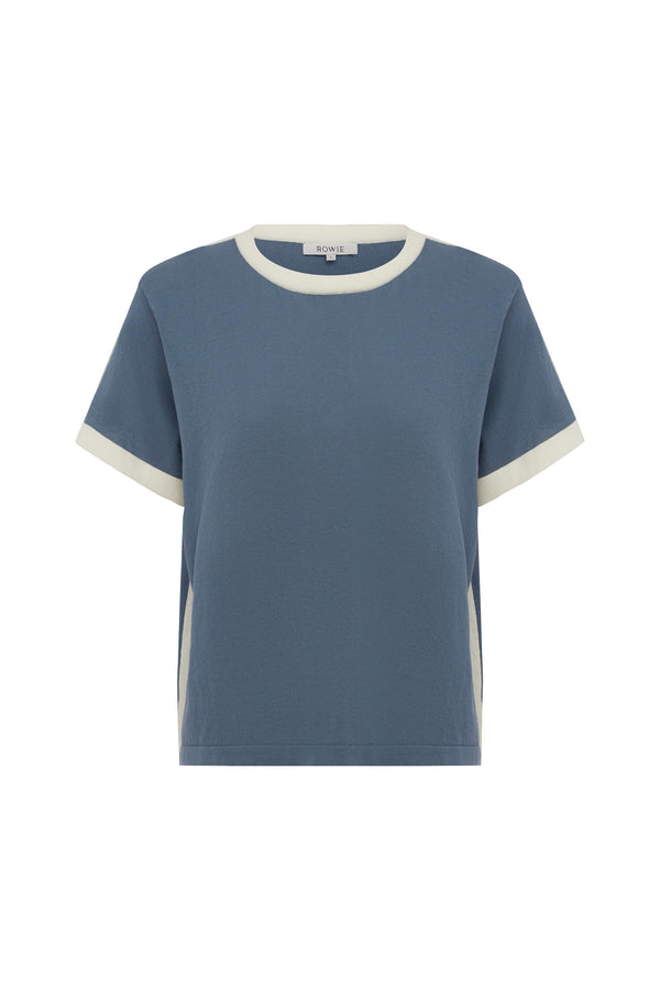 Rania Contrast Knit Tee
