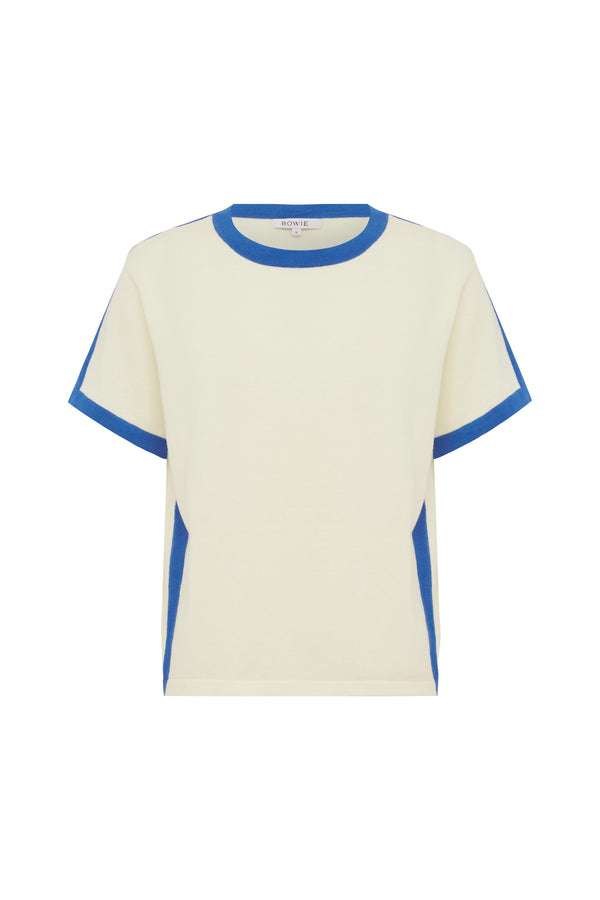 Rania Contrast Knit Tee
