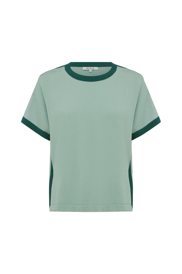 Rania Contrast Knit Tee
