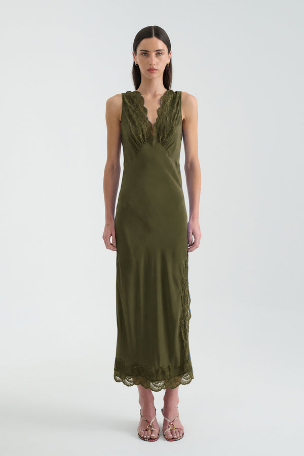 Annie Silk Midi Dress