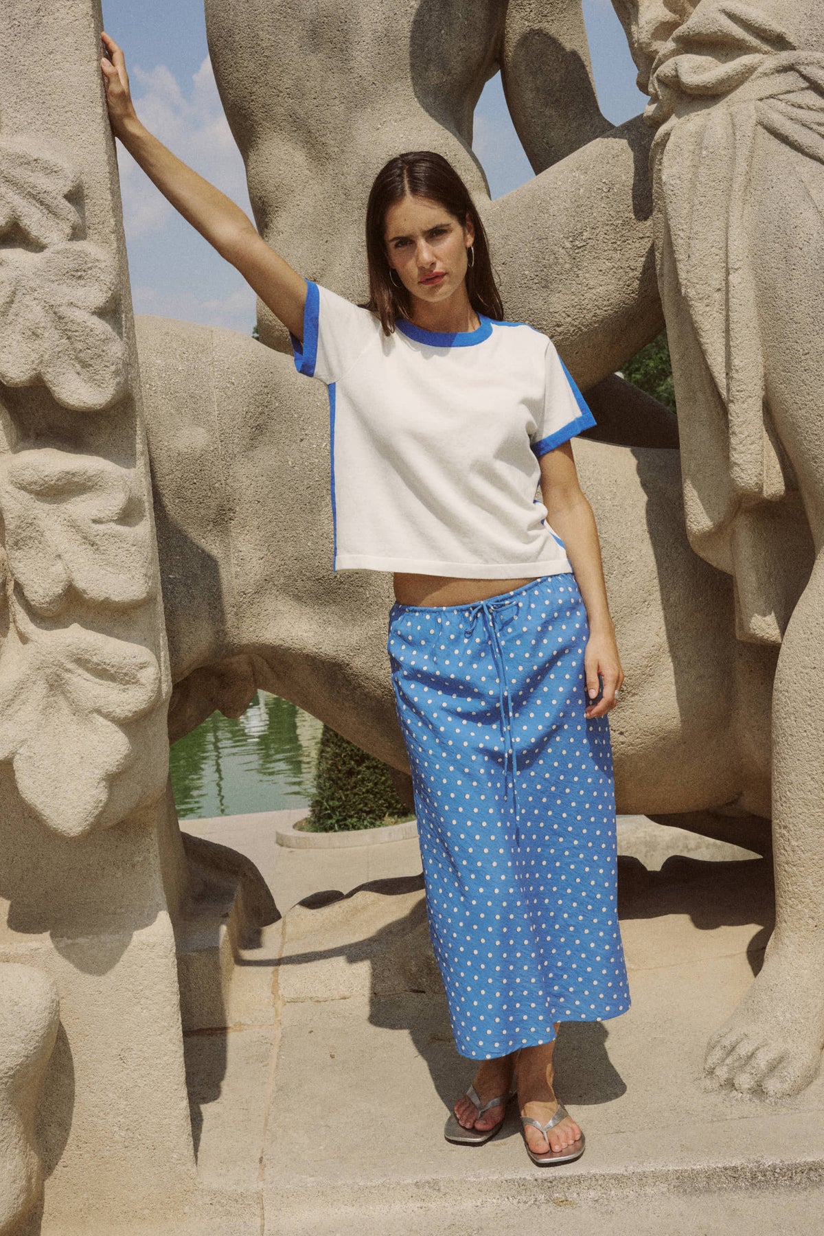 Frannie Silk Midi Skirt