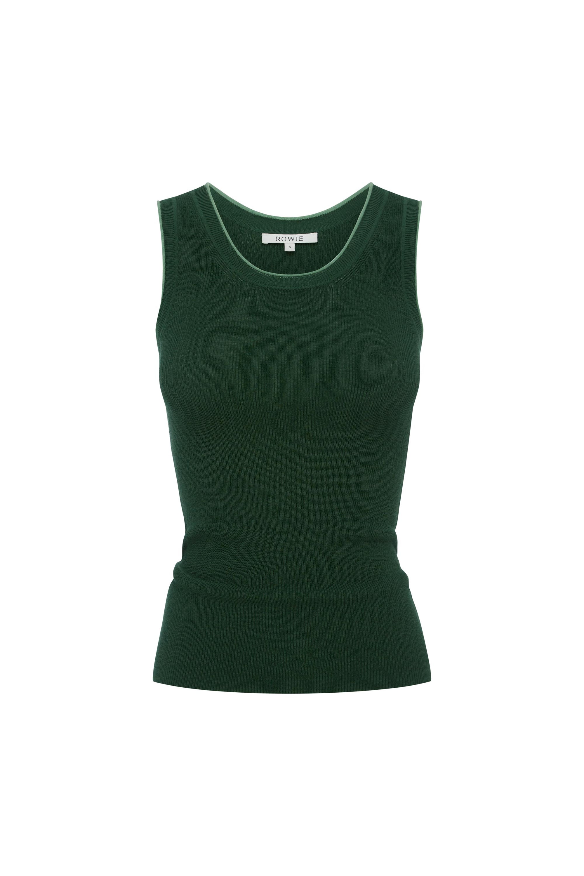Zoe Contrast Knit Tank