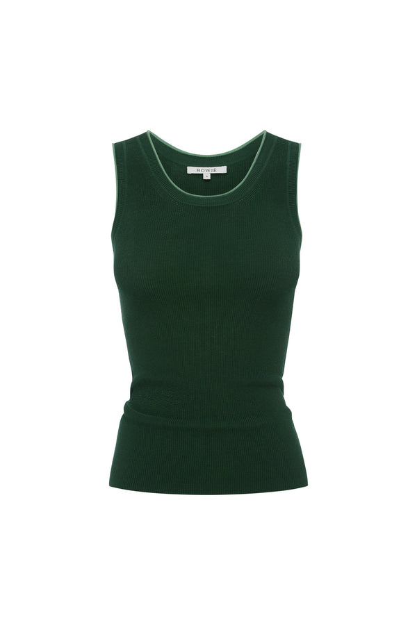 Zoe Contrast Knit Tank