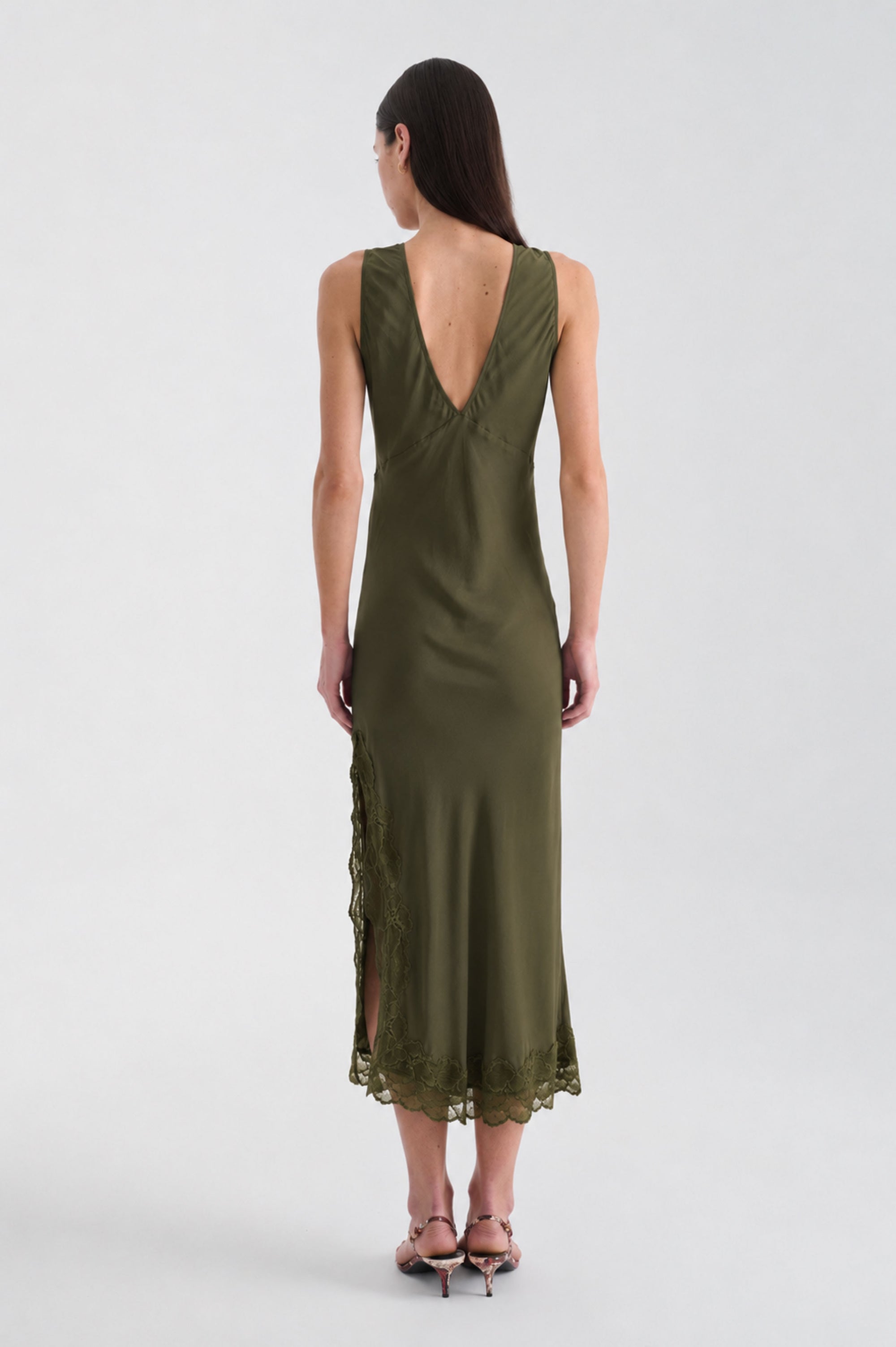 Annie Silk Midi Dress