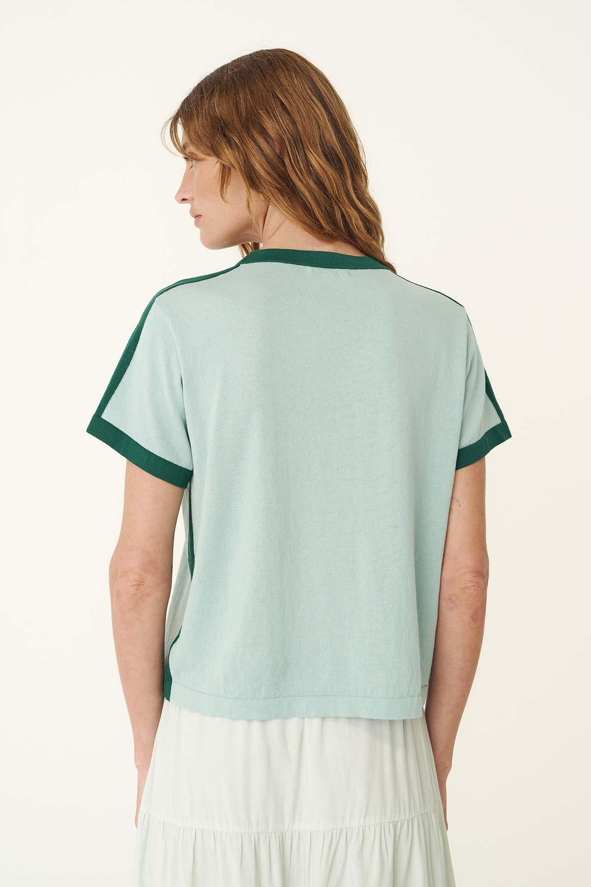 Rania Contrast Knit Tee