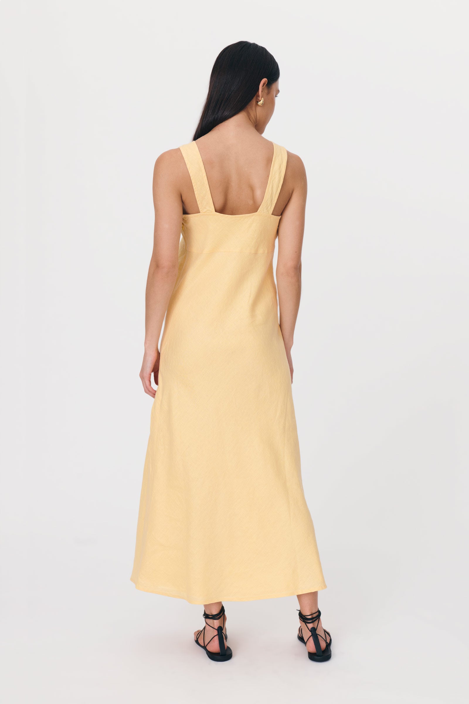 Regina Linen Maxi Dress