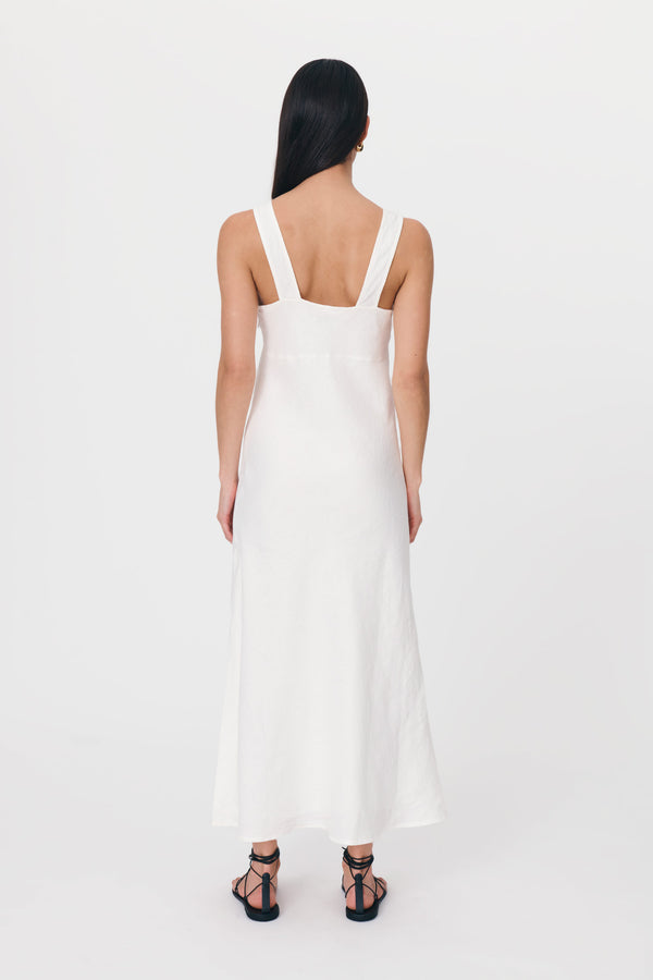 Regina Linen Maxi Dress