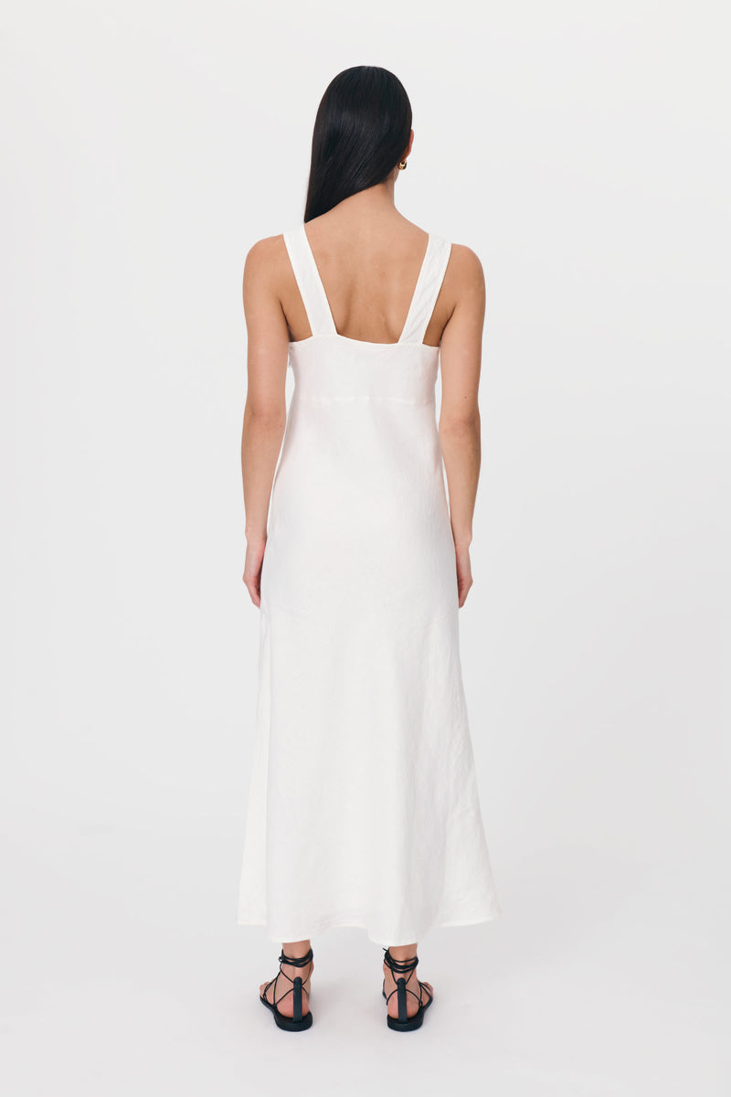 Regina Linen Maxi Dress