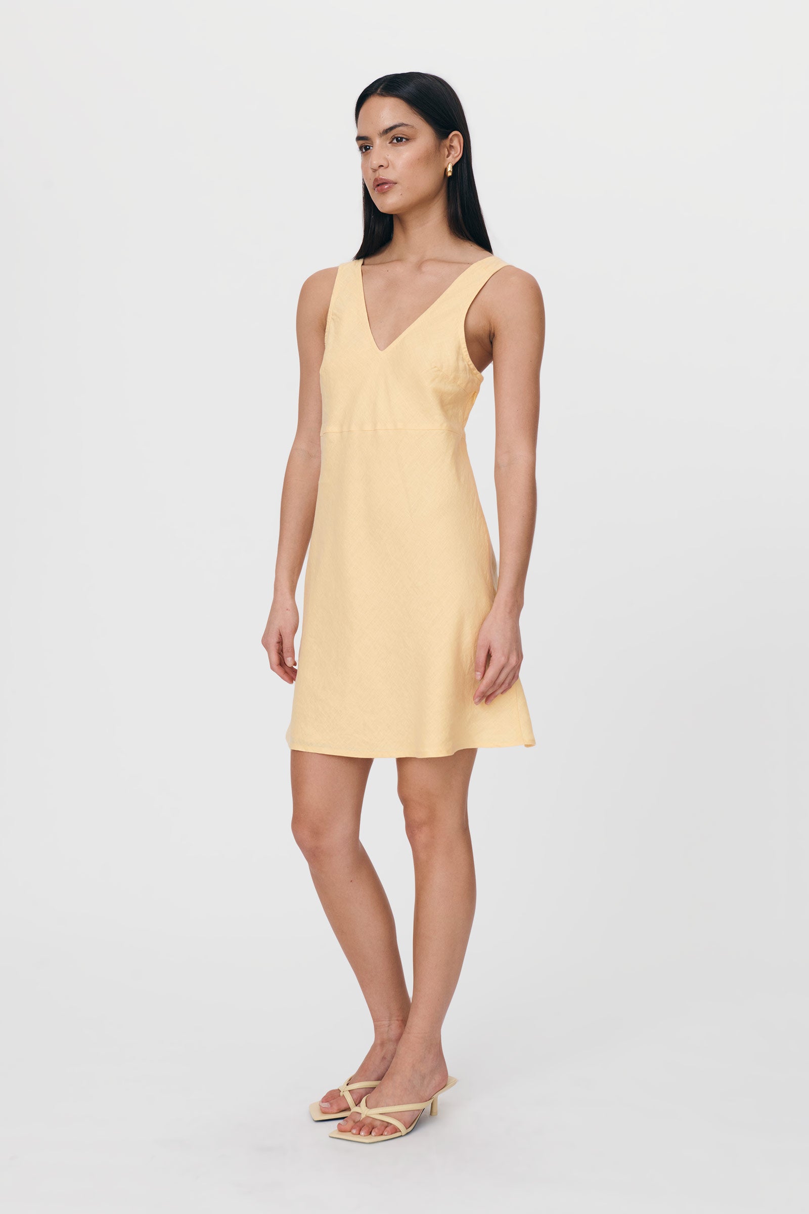 Regina Linen Mini Dress