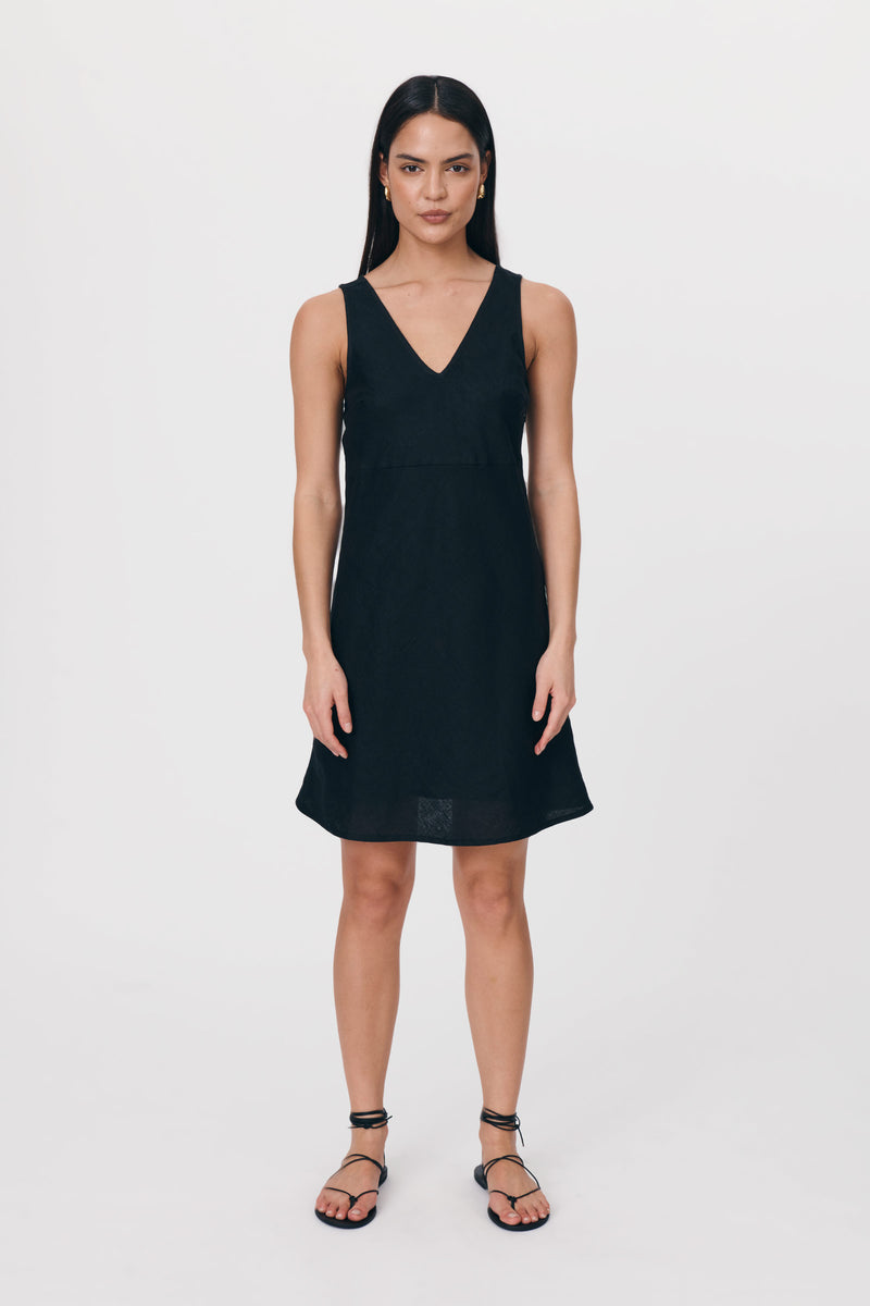Regina Linen Mini Dress
