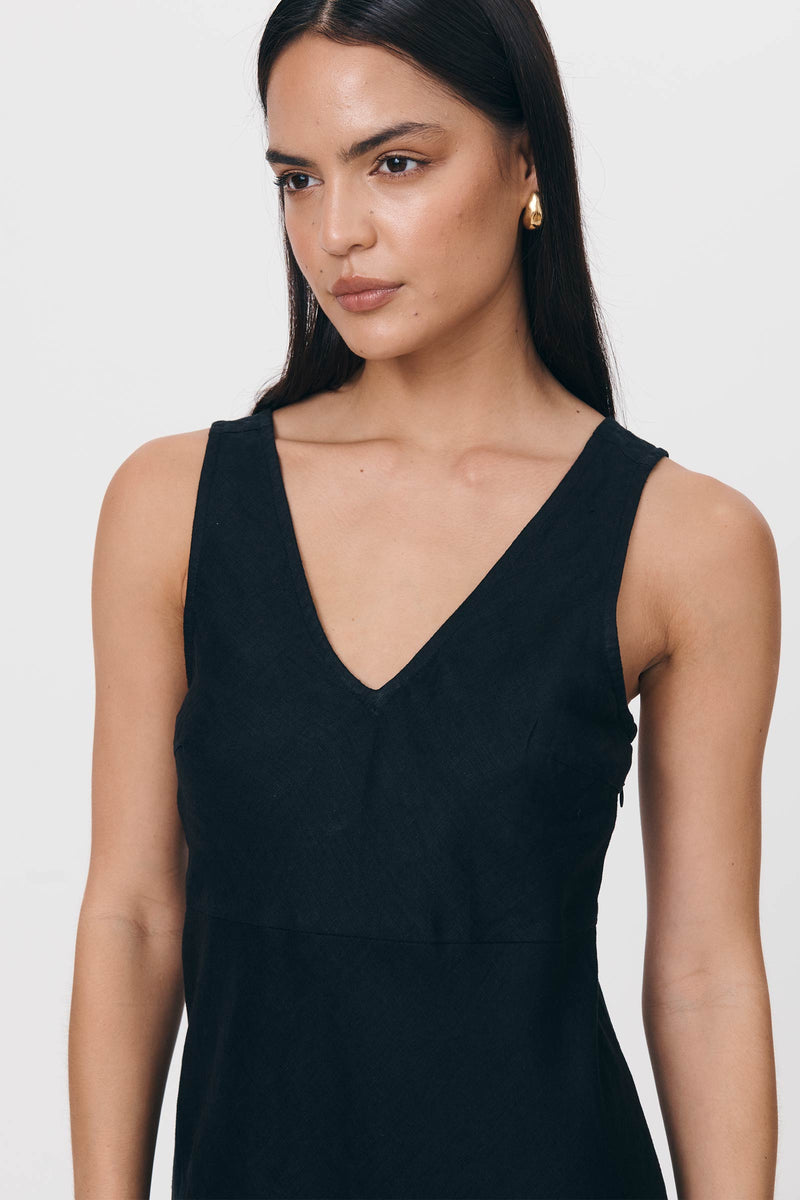 Regina Linen Mini Dress