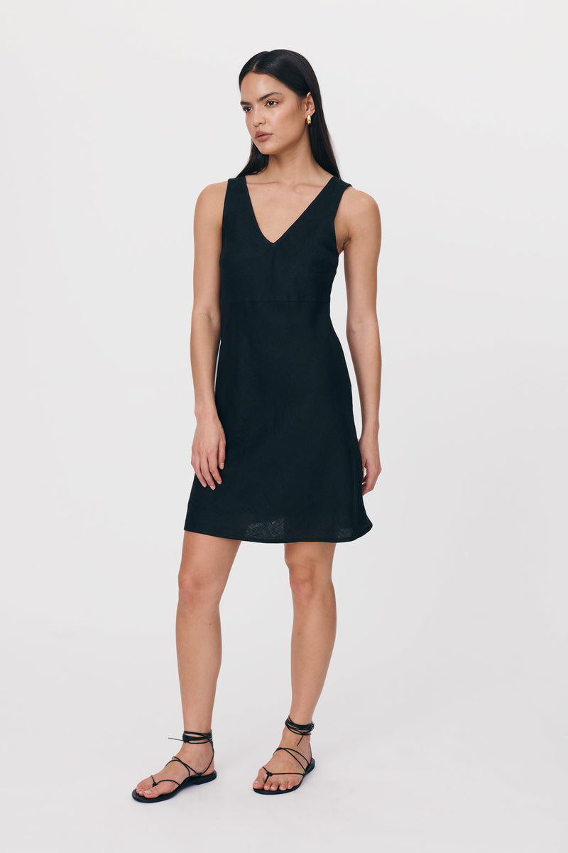 Regina Linen Mini Dress