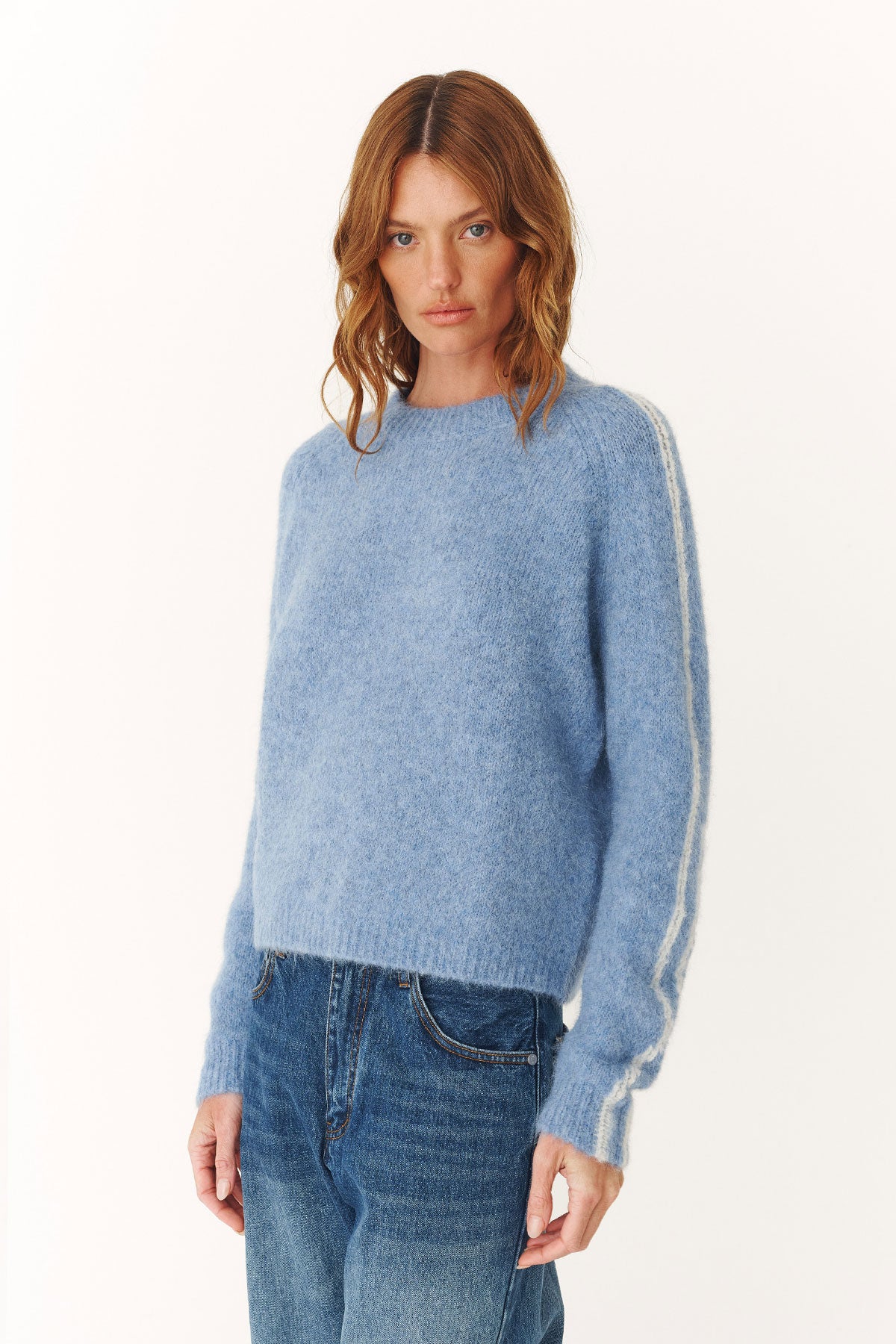 Lana Knit Jumper in Sky Blue