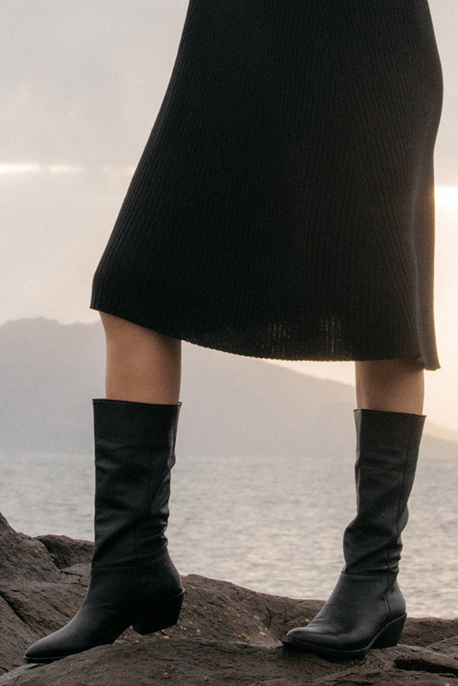 Mahlo Leather Boot Noir