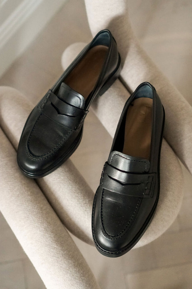 Sara Leather Loafer Noir