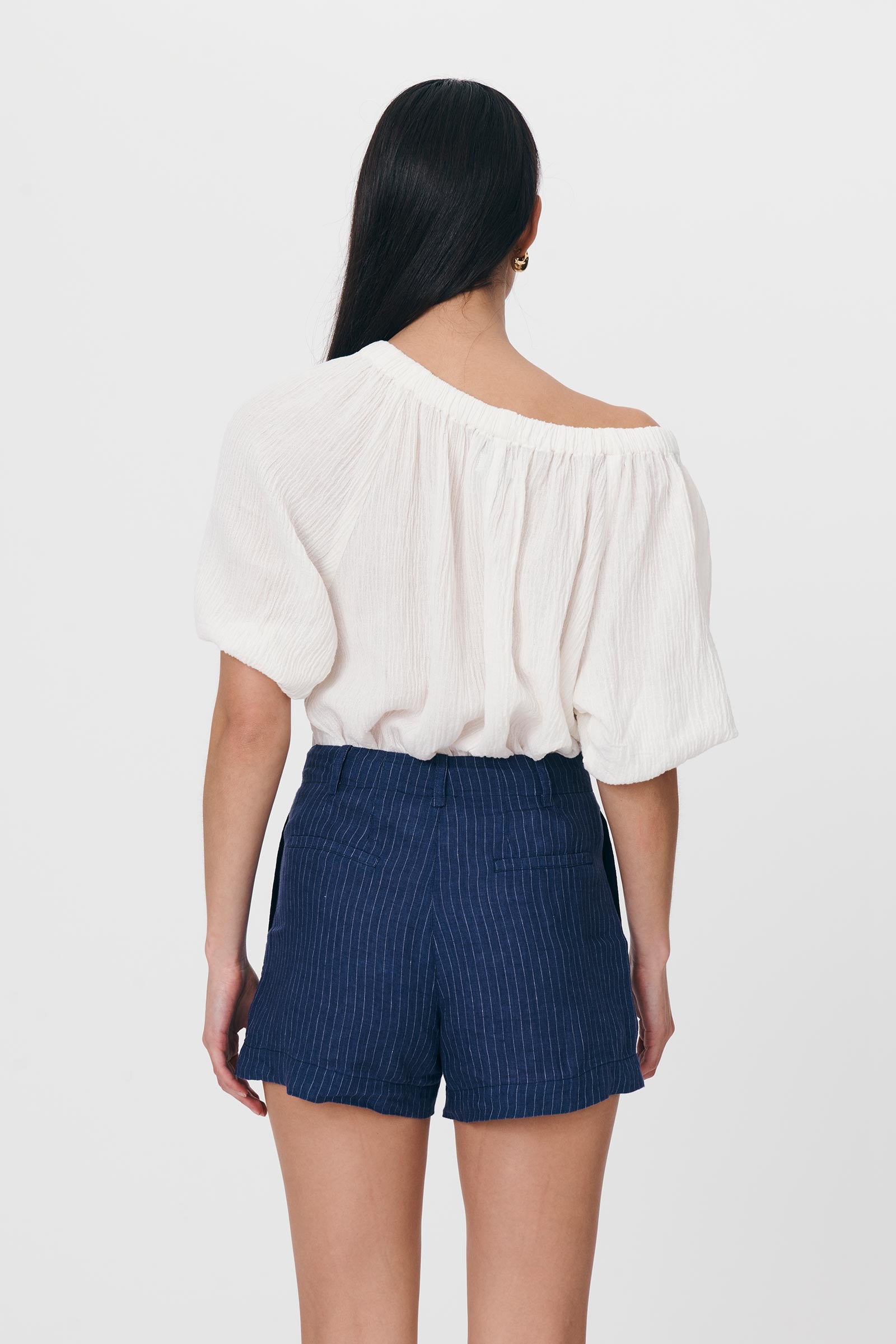 Sky Linen Shorts