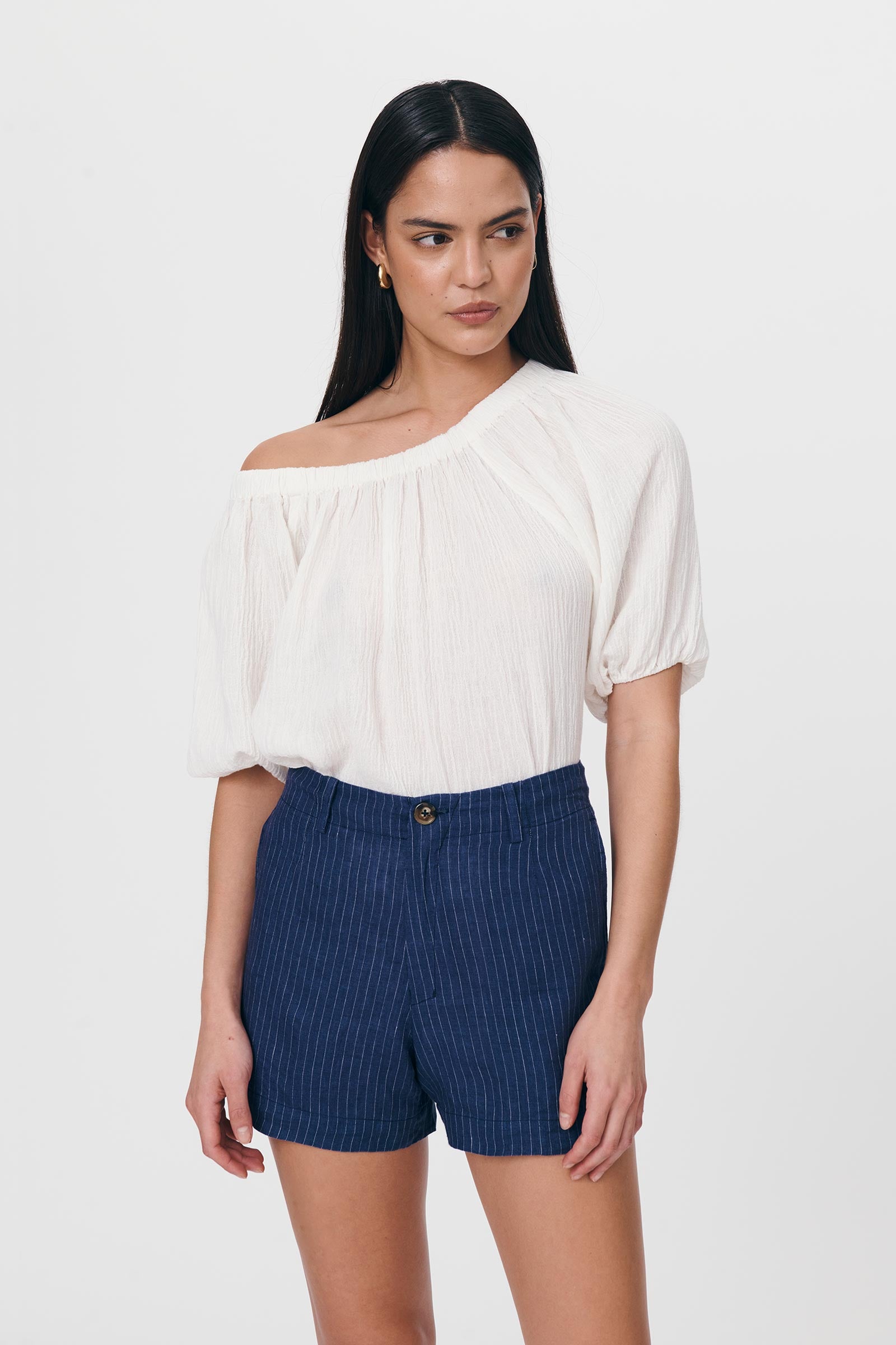 Sky Linen Shorts
