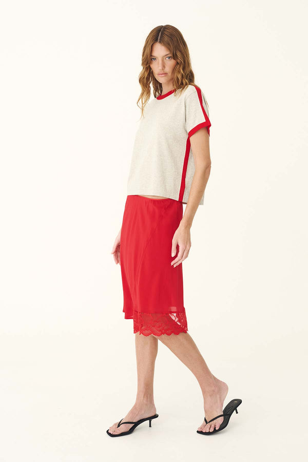 Tessa Silk Midi Skirt