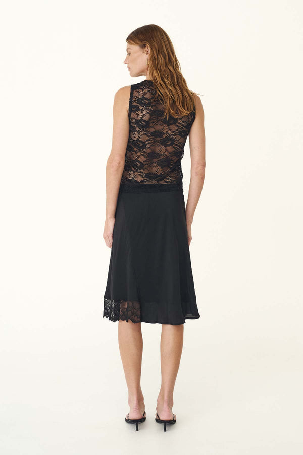 Tessa Silk Midi Skirt