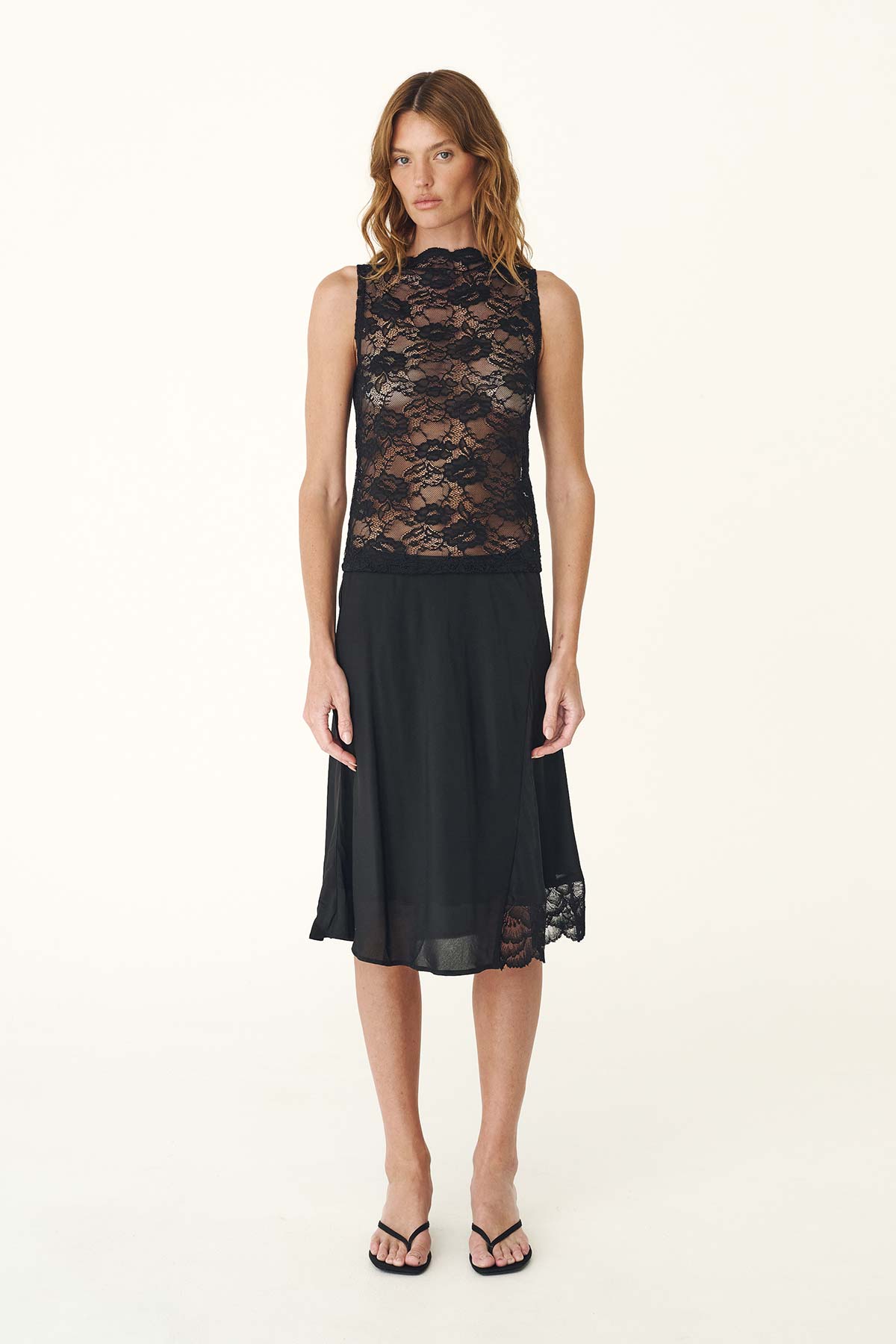 Tessa Silk Midi Skirt