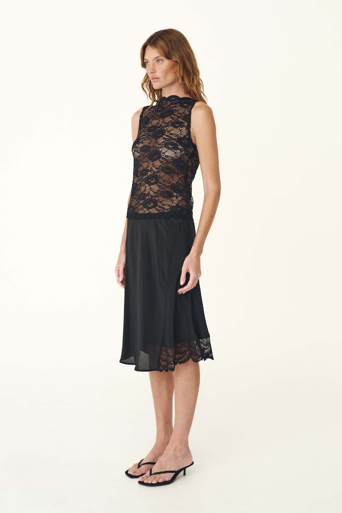 Tessa Silk Midi Skirt